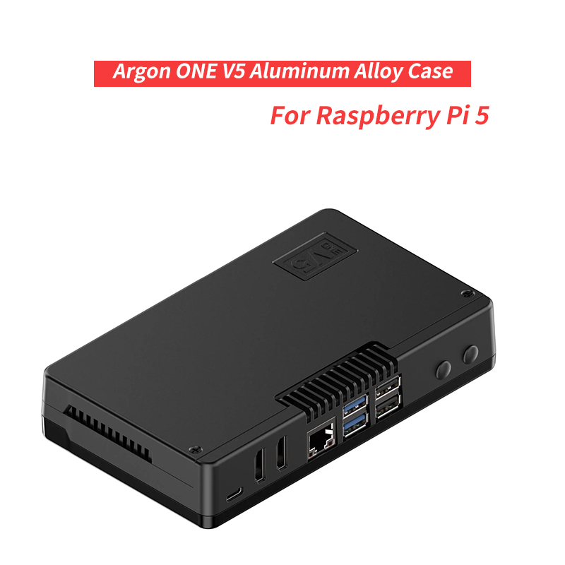 Argon One V3 M.2 Nvme Case - เคสอาร์กอนวัน วี 5 เปลือกป้องกันโลหะผสมอลูมิเนียมทนทานป้องกันระบบระบายความร้อนที่ได้รับการปรับปรุงสำหรับราสเบอร์รี่ปี่ 5