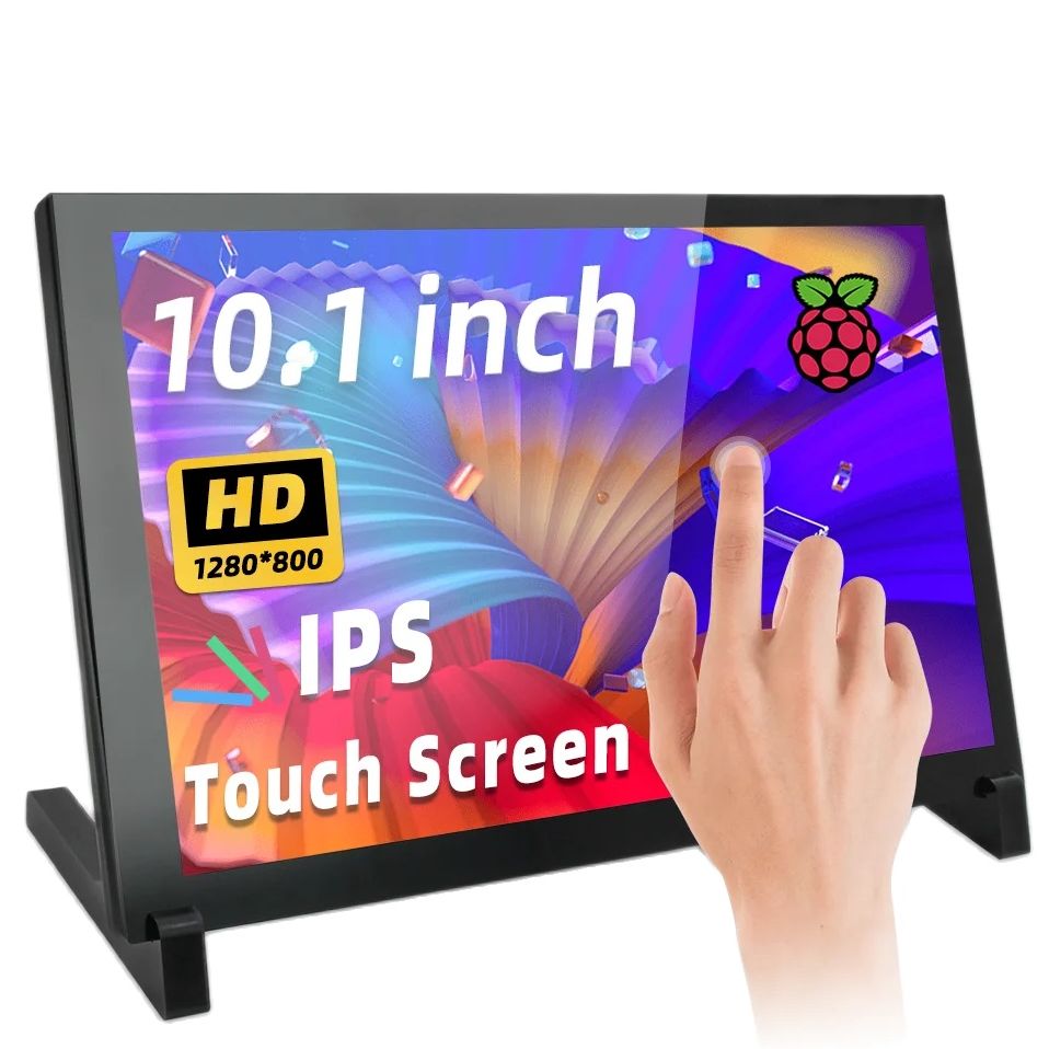Raspberry Pi 10.1 Inch Capacitive Touch Screen Ips - ไอพิสท์บิต 10.1 นิ้วหน้าจอสัมผัสแบบคาปาซิทีฟจอภาพพกพา 1280x800 จอแสดงผล IPS