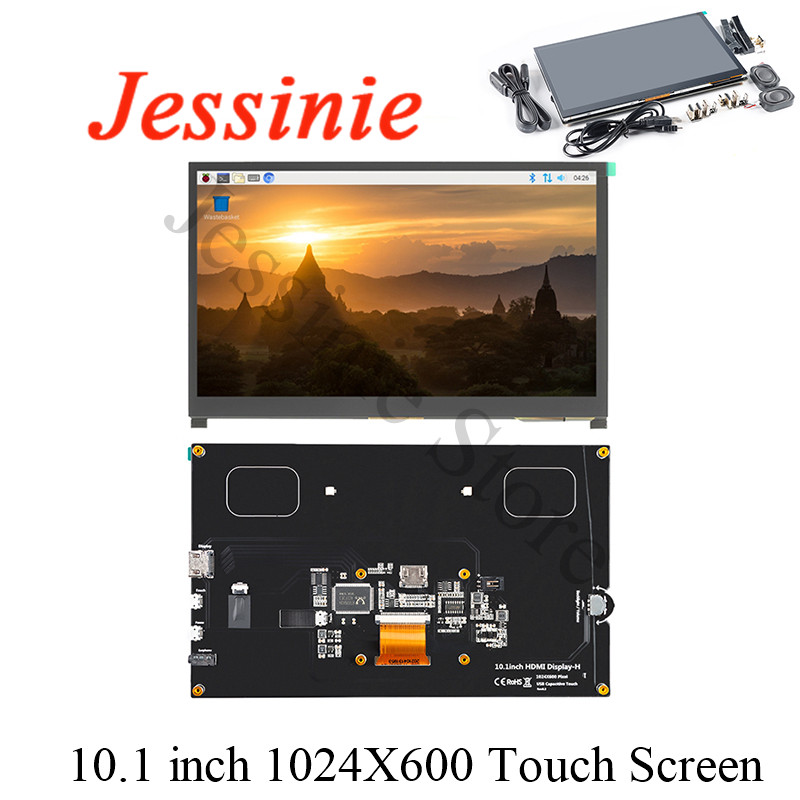 Raspberry Pi 10.1 Inch Capacitive Touch Screen Ips - 10.1 นิ้ว HDMI เข้ากันได้กับจอแสดงผล LCD โมดูล