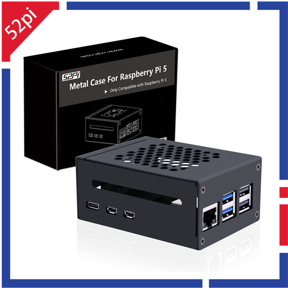 Argon One V3 M.2 Nvme Case - 52Pi Raspberry Pi 5 โลหะใช้งานร่วมกับ N04