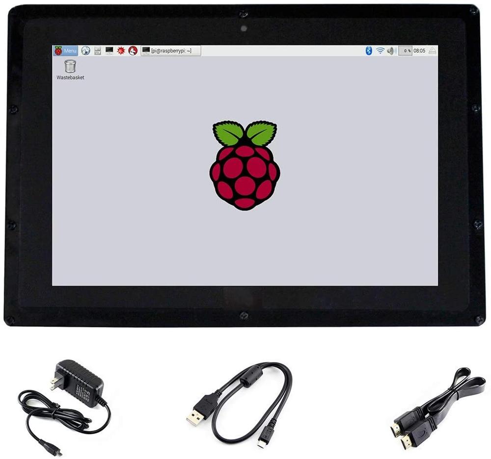 Raspberry Pi 10.1 Inch Capacitive Touch Screen Ips - หน้าจอสัมผัสแบบ Capacitive ขนาด 10.1 นิ้ว HDMI