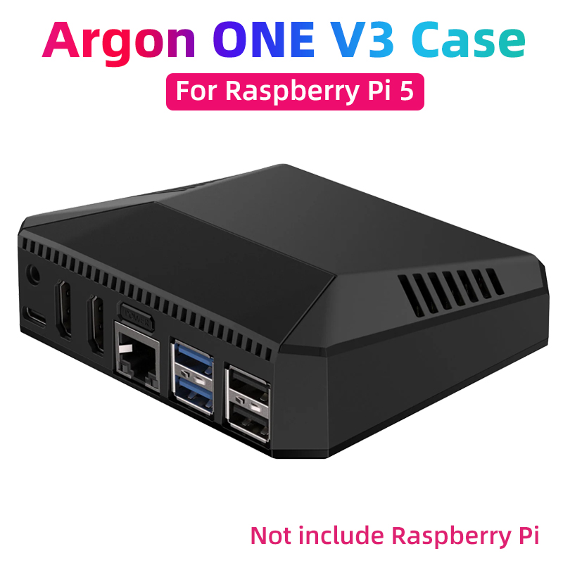 Argon One V3 M.2 Nvme Case - เคส V3หนึ่งชิ้นสำหรับ Raspberry Pi 5, เคสอลูมิเนียม