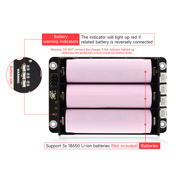 Raspberry Pi 5 UPS หมวกรองรับ  - Raspberry Pi Uninterrupted Power Supply Ups 18650 บทวิจารณ์และราคา
