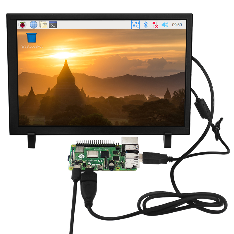 หน้าจอสัมผัส Raspberry Pi 4B ข - Raspberry Pi 10.1 Inch Capacitive Touch Screen Ips บทวิจารณ์และราคา