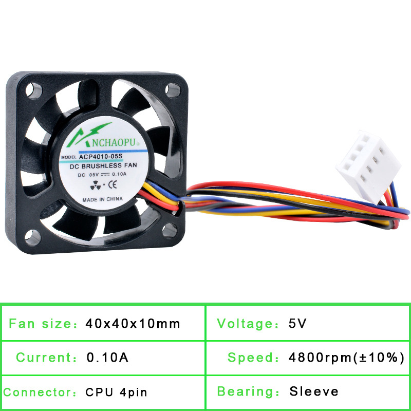 ANCHAOPU 4 ซม.40 มม.พัดลม 40x4 - Raspberry Pi Water Cooling Kit บทวิจารณ์และราคา