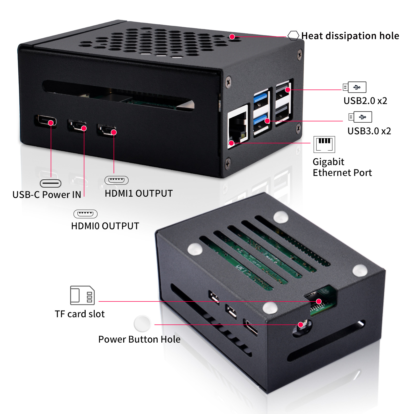52Pi Raspberry Pi 5 โลหะใช้งาน - Argon One V3 M.2 Nvme Case บทวิจารณ์และราคา