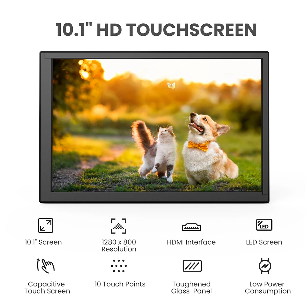 หน้าจอสัมผัสแบบ Capacitive ขนา - Raspberry Pi 10.1 Inch Capacitive Touch Screen Ips บทวิจารณ์และราคา