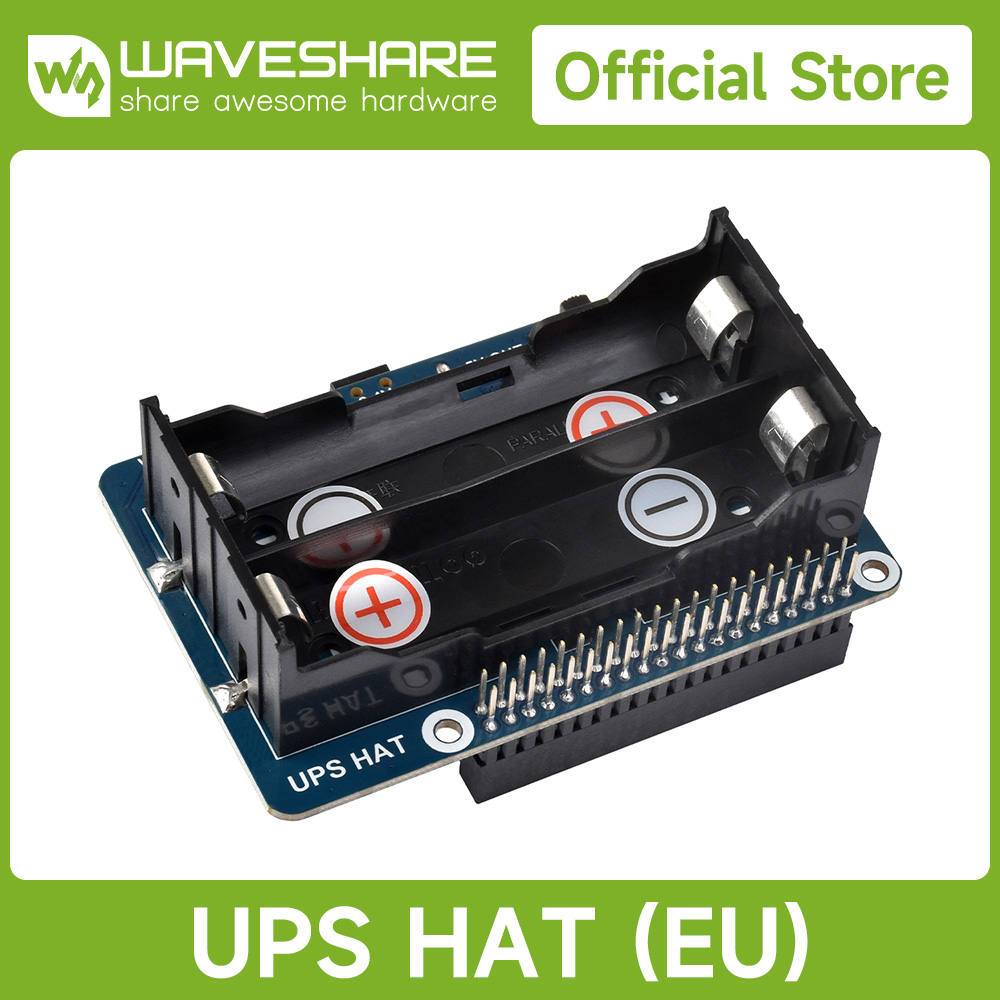 เวฟแชร์เครื่องสำรองไฟ UPS HAT  - Raspberry Pi Uninterrupted Power Supply Ups 18650 บทวิจารณ์และราคา