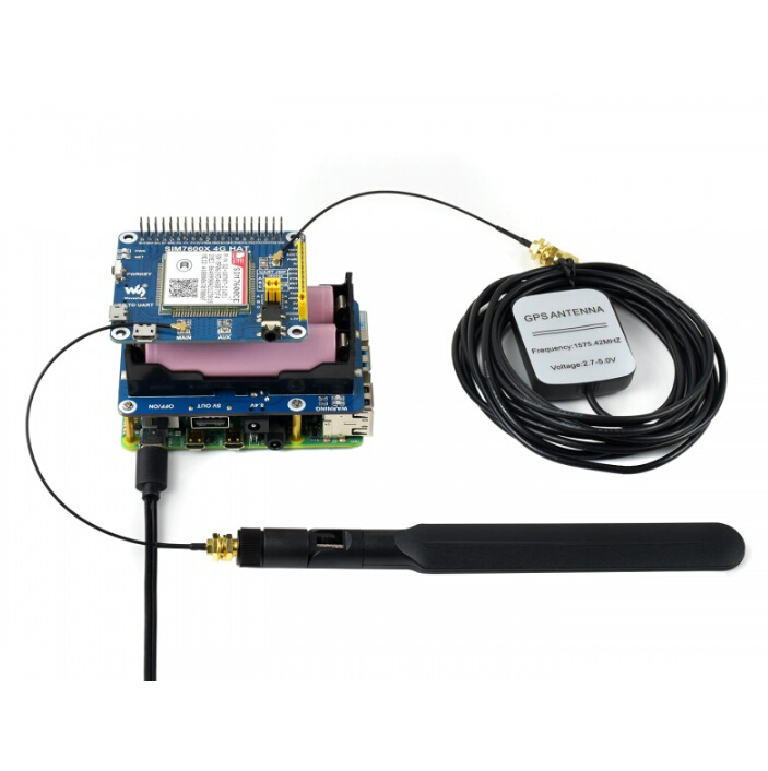 เวฟแชร์เครื่องสำรองไฟ UPS HAT  - Raspberry Pi Uninterrupted Power Supply Ups 18650 บทวิจารณ์และราคา